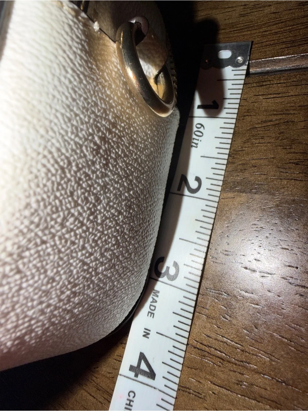Coach White Signature Dome Satchel with Gold Logo